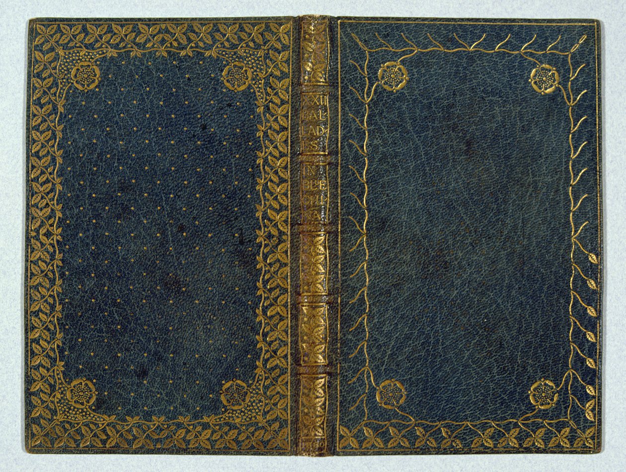 Bokomslag for XXII Ballades in Blue China av Andrew Land (1844-1912) 1895 (skinn og gull) av English School