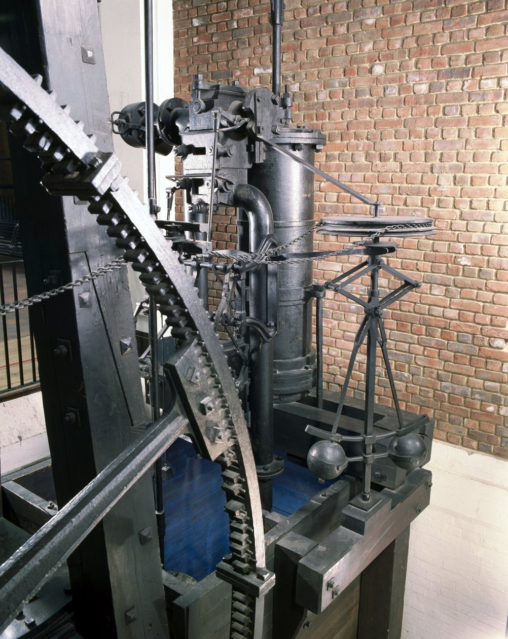 Boulton og Watts roterende motor, 1788 (metall) av English School