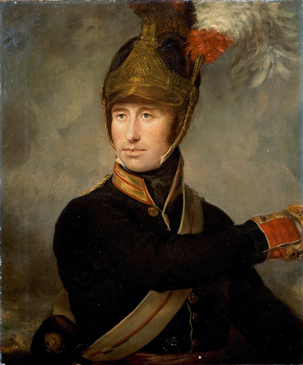 Kaptein William Tyrwhitt Drake, Royal Horse Guards, ca. 1815 av English School