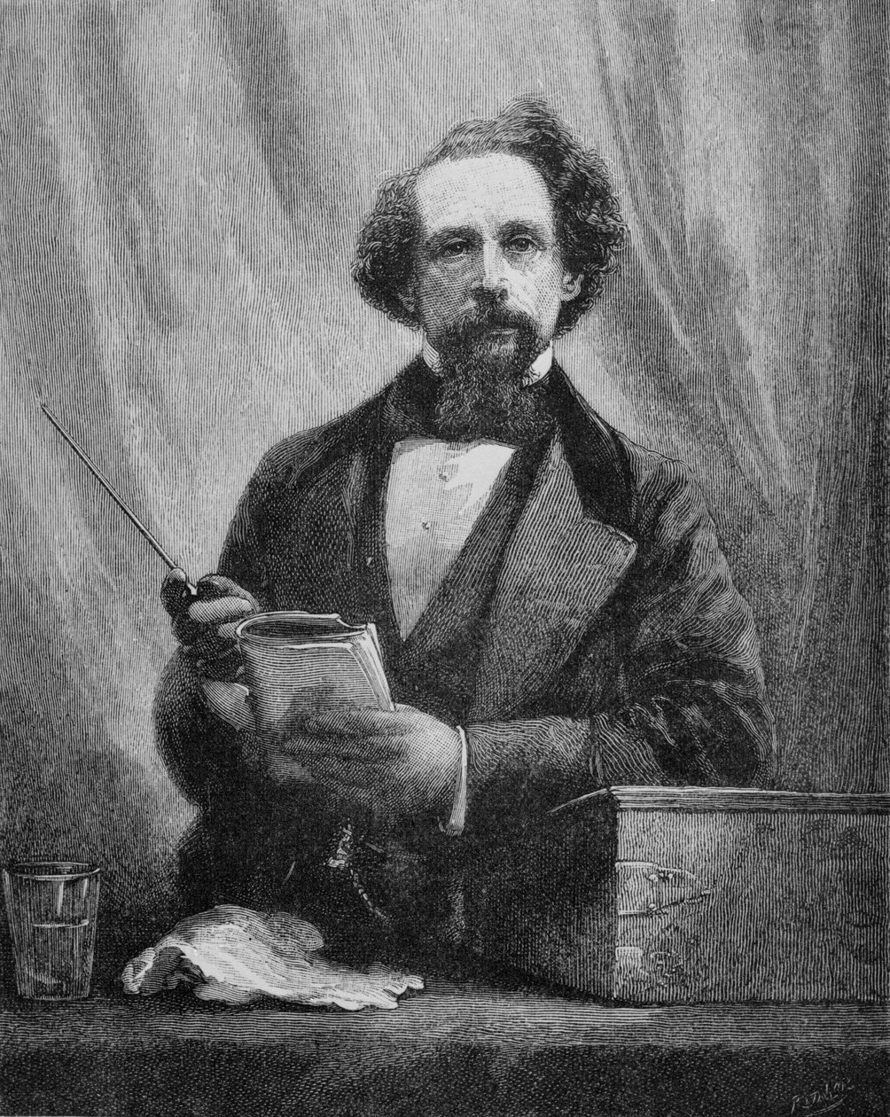 Charles Dickens, 1858 av English School
