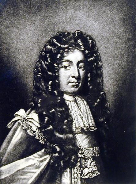 Charles Seymour (1662-1748) hertug av Somerset, illustrasjon fra Portraits of Characters Illustrious in British History, gravert av Robert Dunkarton (1744-c.1817) (mezzotint) av English School