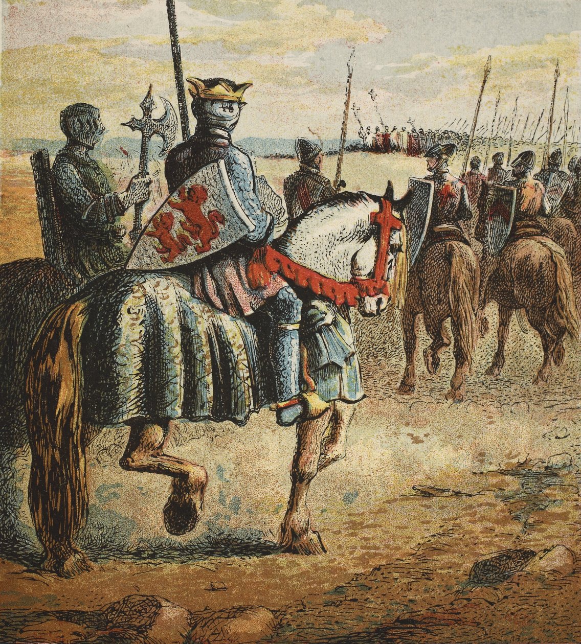 Duke Robert drar til Palestina, pub. 1890 av English School