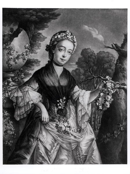 Elizabeth Chudleigh (1720-88) grevinne av Bristol og hertuginne av Kingston av English School