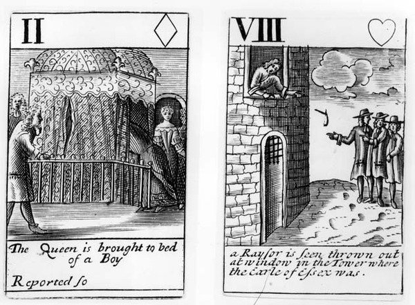 Elizabethanske engelske spillekort av English School