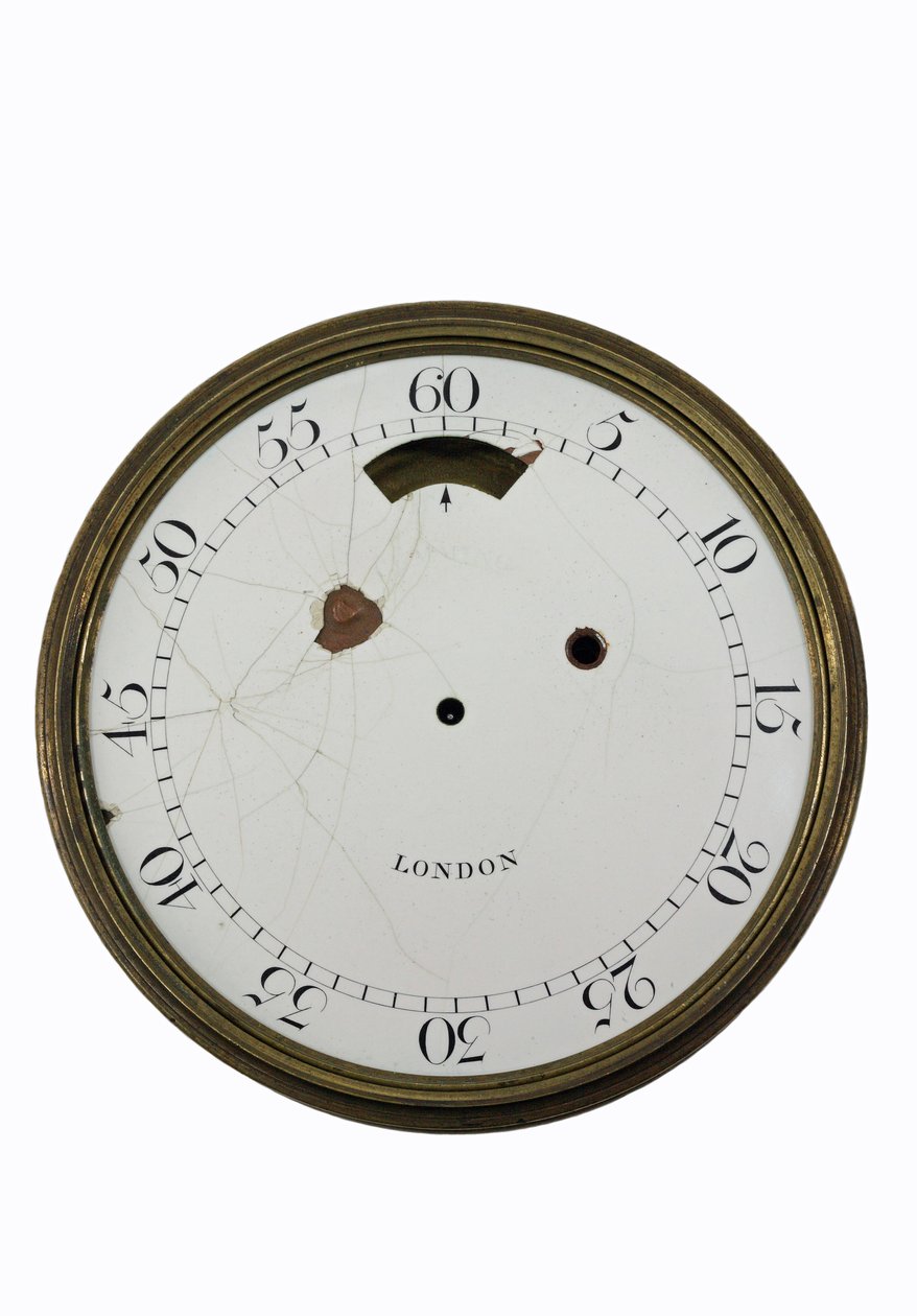 Emaljert urskive av Cummings tidtaker, ca. 1767 (metall) av English School