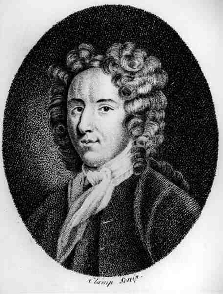 George Farquhar (1678-1707), gravert av Claimp av English School
