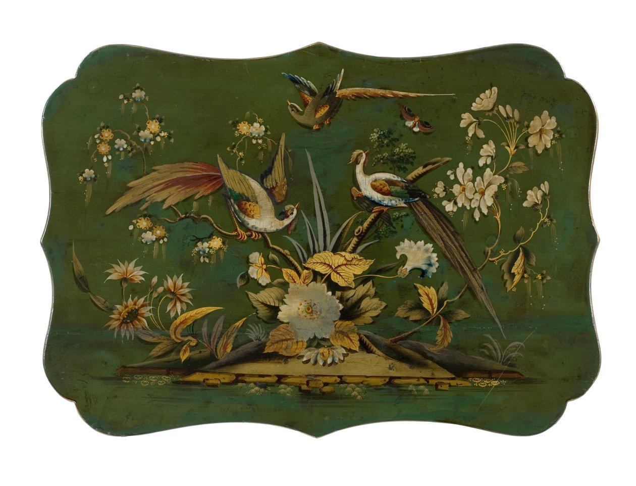 Japansk bord, detalj, ca. 1830-40 (bøk) av English School