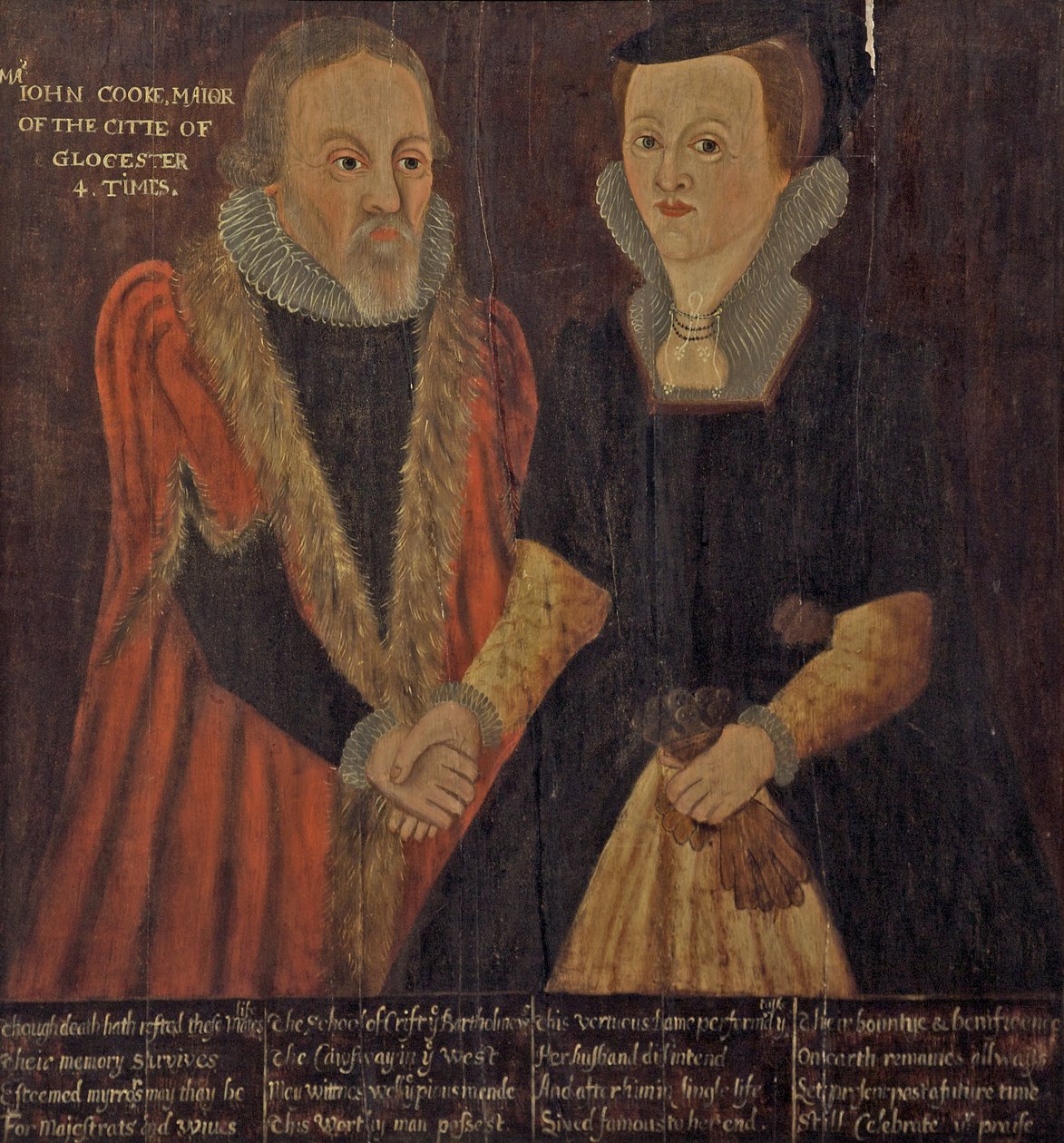 John og Joan Cooke, ca. 1605 av English School