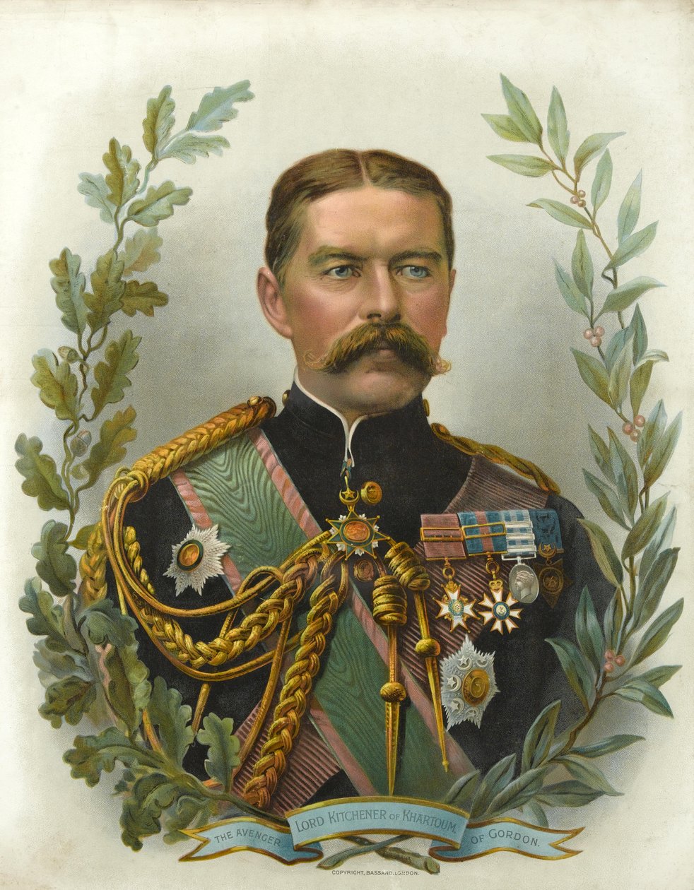 Lord Kitchener av Khartoum, The Avenger of Gordon, 1899 rnrn av English School