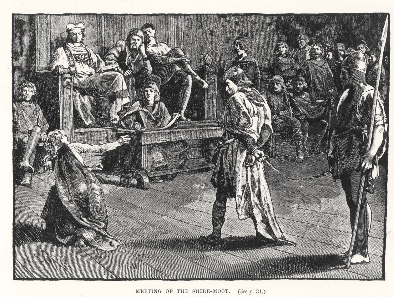 Møte i Shire-Moot, ca. 835 av English School