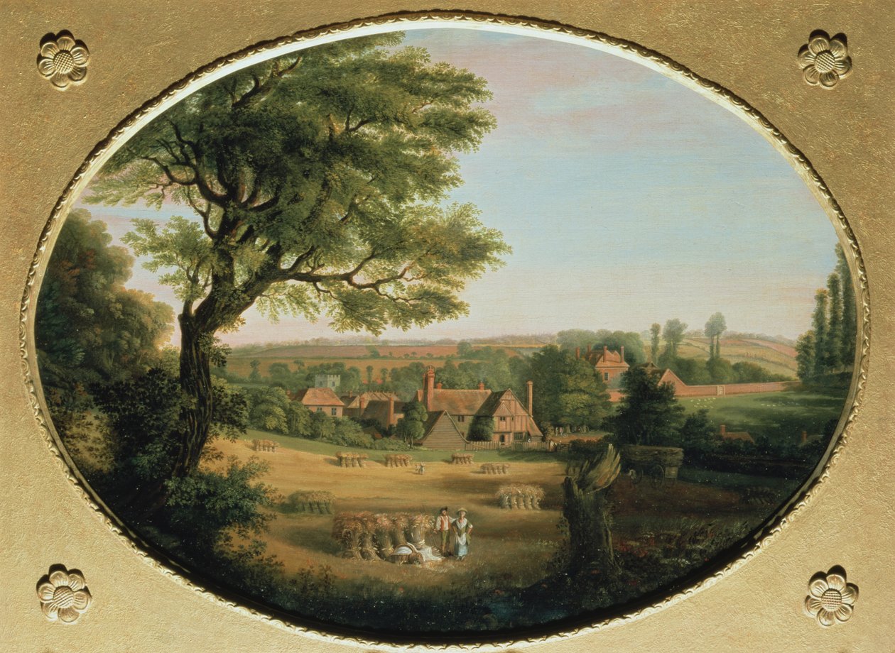 Miltons Cottage (olje) av English School