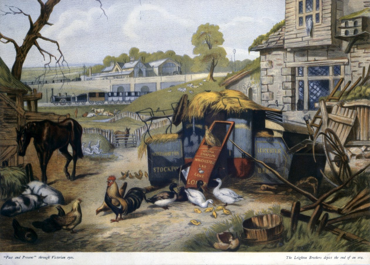 Fortid og nåtid Through Victorian Eyes, trykt av Leighton Brothers, 1850 av English School