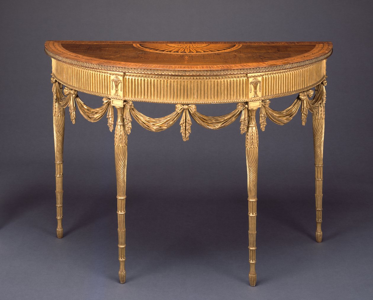 Pier Table, ca. 1770 (hardved, palisander og forgylt tre) av English School
