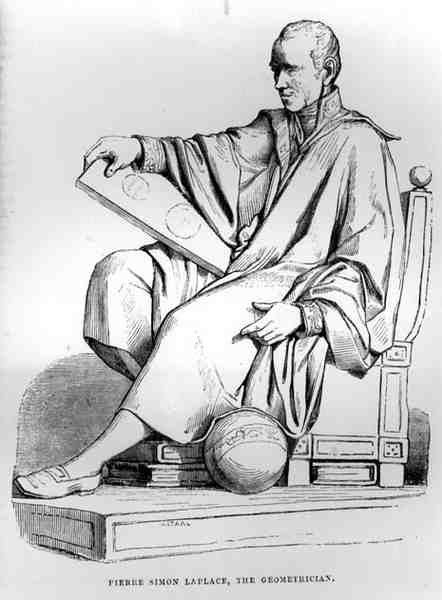Pierre-Simon, Marquis de Laplace (1749-1827), fransk astronom og geometriker av English School