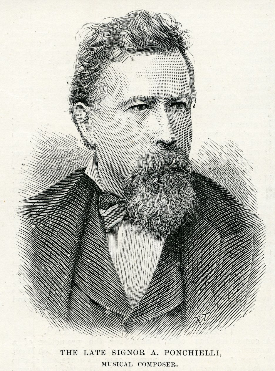 Portrett av Amilcare Ponchielli, 1886 av English School