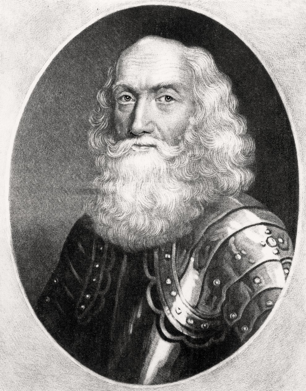 Portrett av general Thomas Dalyell (ca. 1599-1685) gravert av Richard Earlom (1743-1822) og Charles Turner (ca. 1773-1857) fra Illustrious Characters in British History (mezzotint) av English School