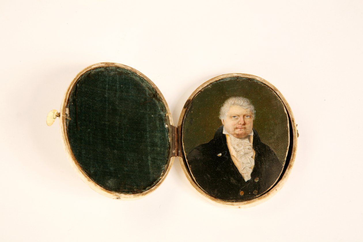Portrett av John Boles Watson, sjef for Cheltenham Theatre, 1812 av English School