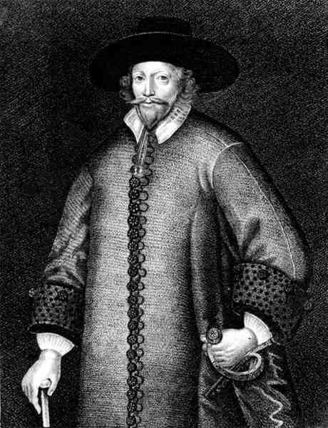 Portrett av John Holles, første jarl av Clare (ca. 1564-1637) gravert av R. Clamp (fl. 1789-1798) av English School