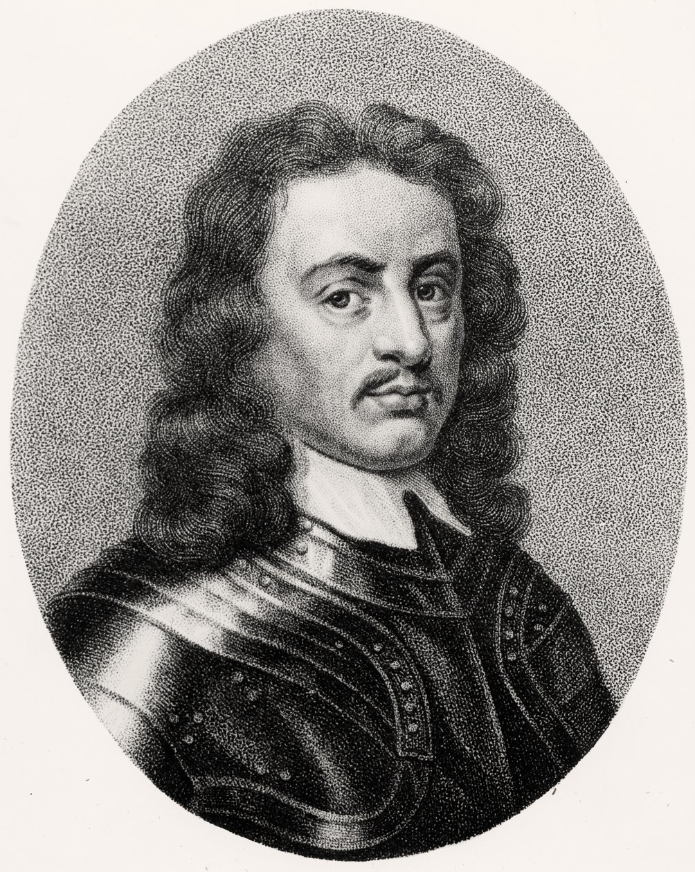 Portrett av Oliver Cromwell (1599-1658) av English School