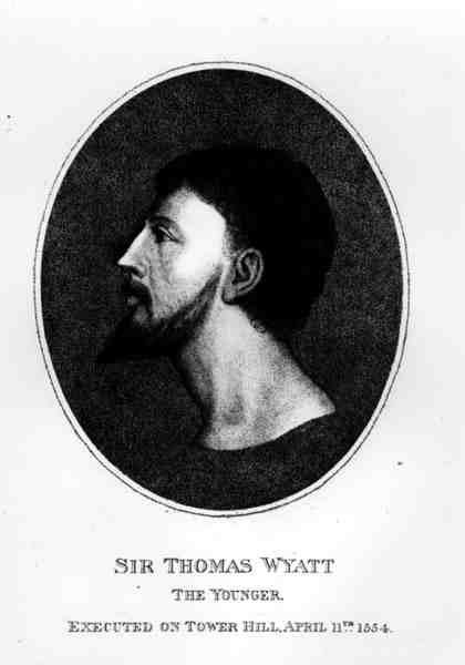 Portrett av Sir Thomas Wyatt den yngre (ca. 1521-54) av English School