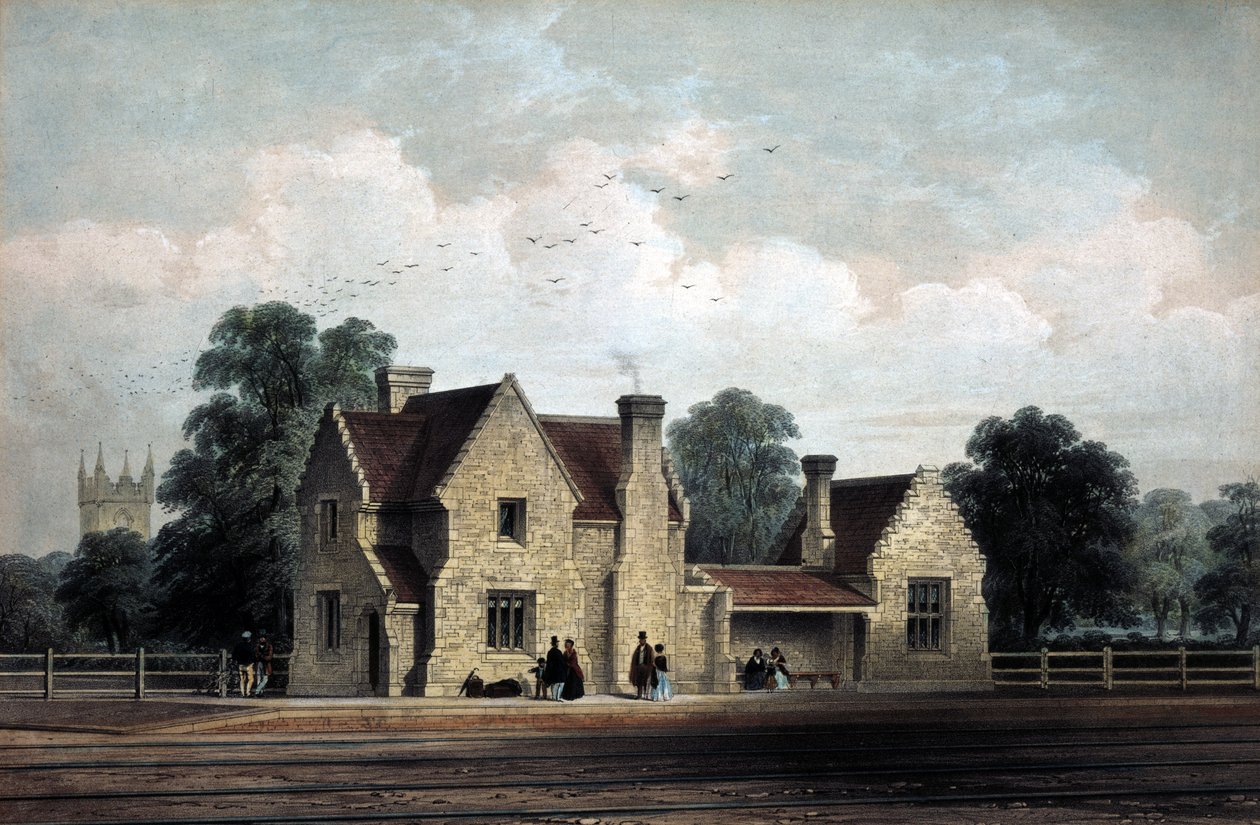 Shoreditch Great Eastern Metropolitan Station, 1864 av English School
