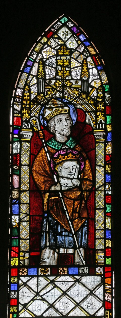 St Cuthbert med St Oswalds hode av English School