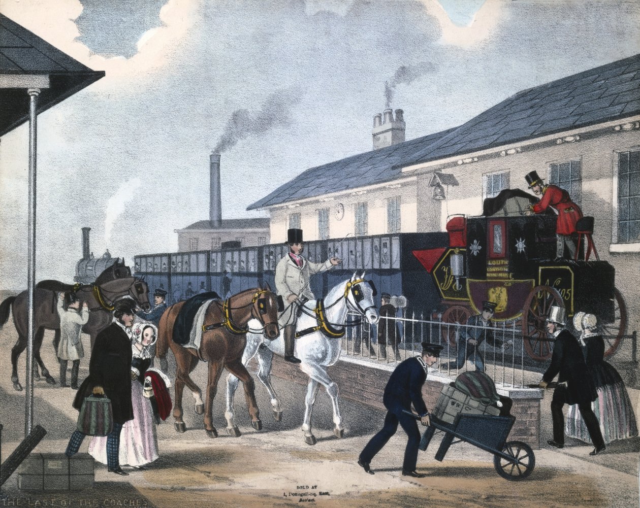 The Last of the Coaches, ca. 1850 av English School