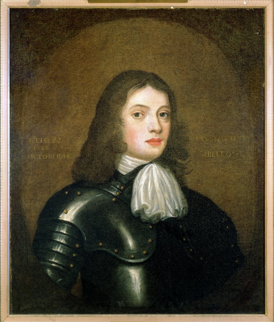 William Penn (1644-1718) i Armour, 22 år gammel, 1666 av English School