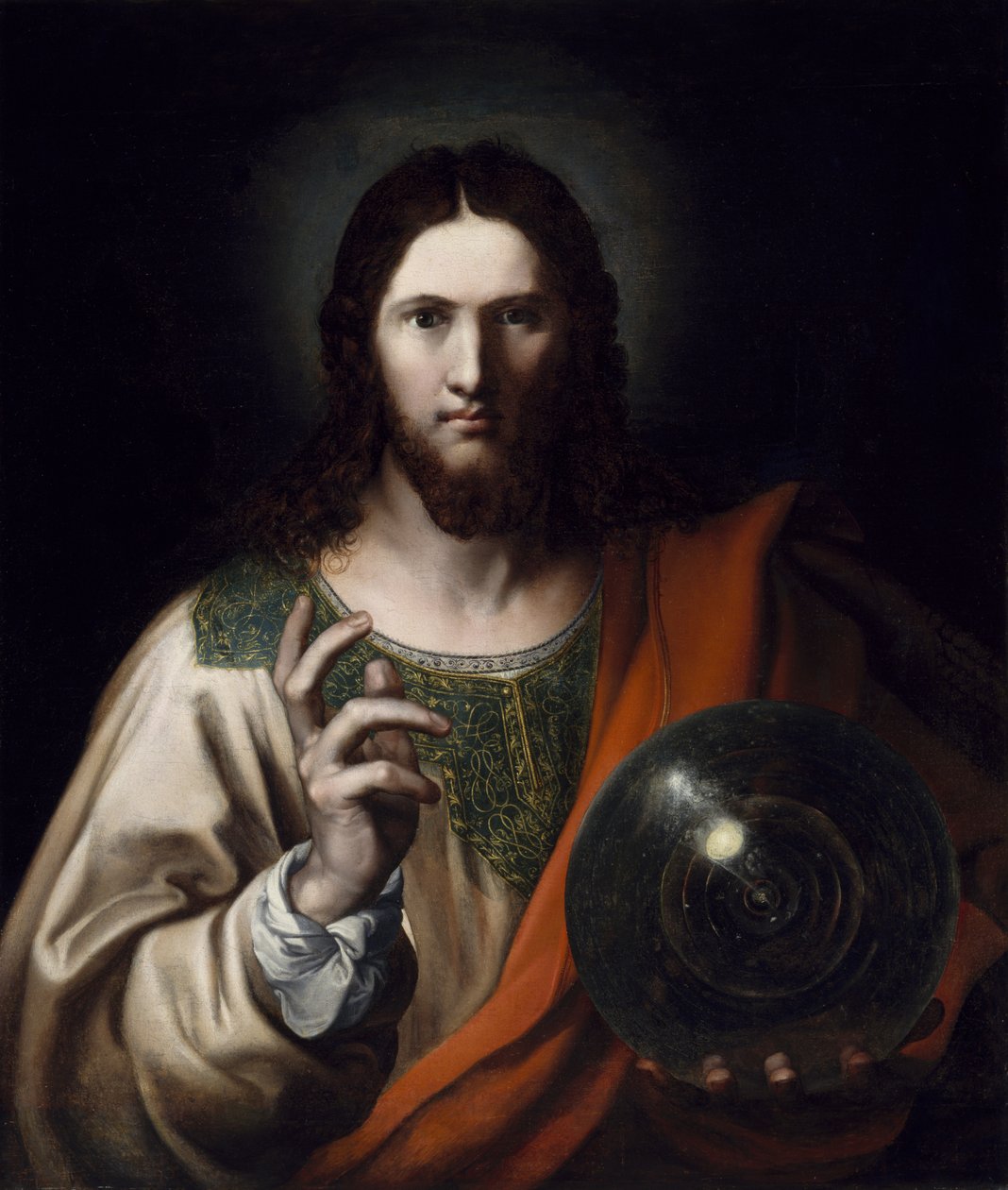 Salvator Mundi, tredje kvartal av 1500-tallet av Flemish School