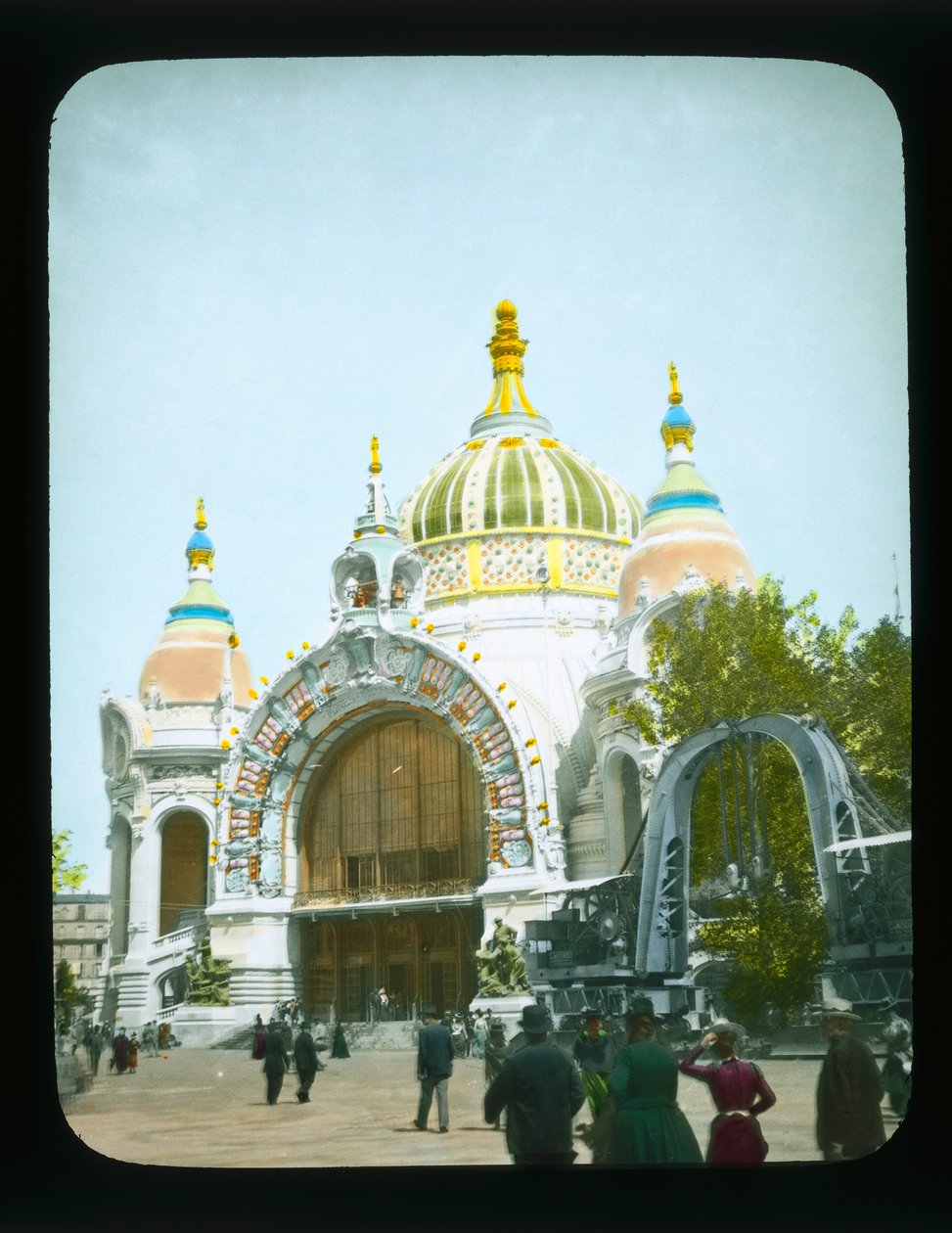 Paris-utstilling: Palace of Metallurgy and Mines, 1900 (lanternesklie) av French Photographer