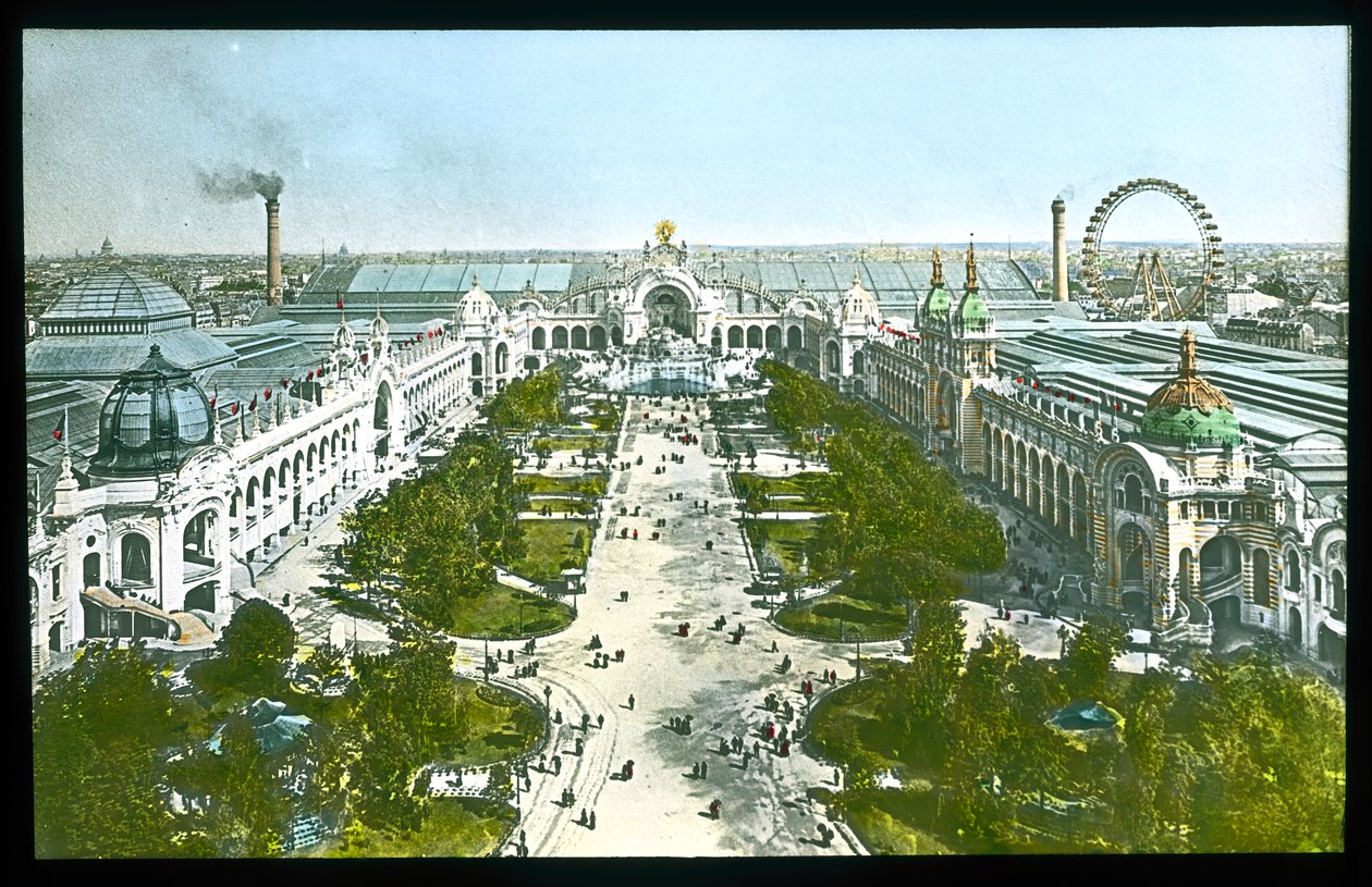 Paris Exposition Universelle: Champ de Mars, Chateau of Water and the Palace of Electricity, 1900 (lanternesklie) av French Photographer
