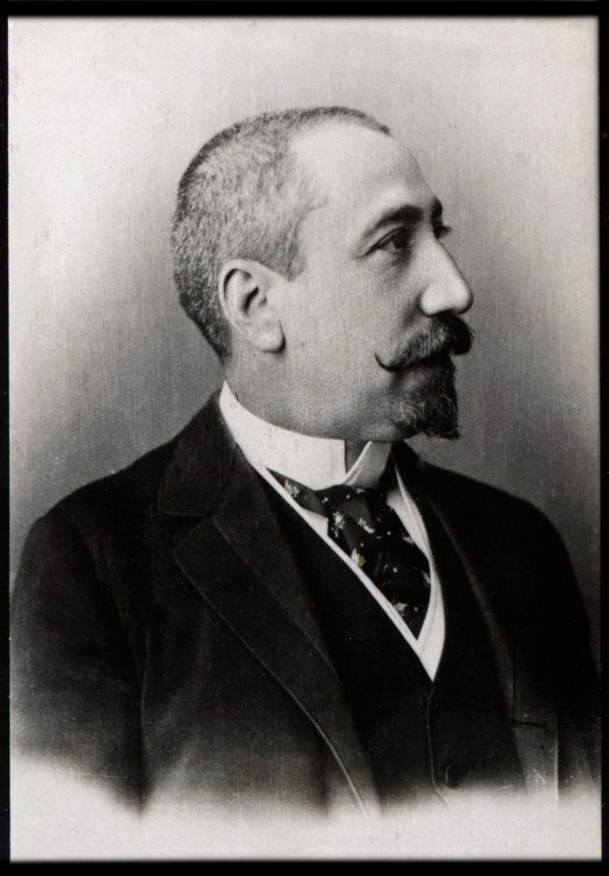 Portrett av Anatole France (1844–1924), fransk poet, journalist og romanforfatter. av French Photographer