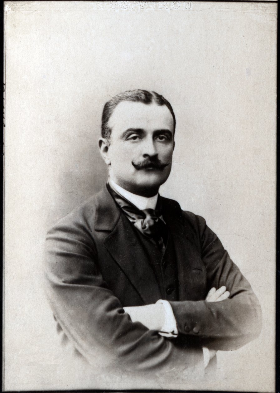 Portrett av Antoine-Amédée-Marie-Vincent Manca-Amat de Vallombrosa, Marquis de Mores (1858-1896) av French Photographer