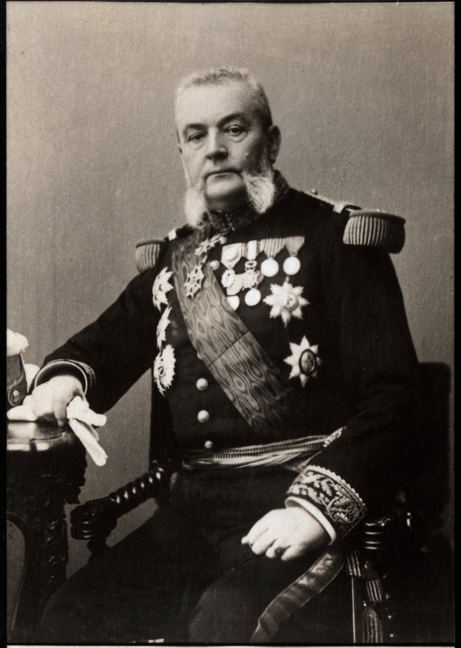 Portrett av Armand Besnard (1833-1903), fransk admiral. av French Photographer