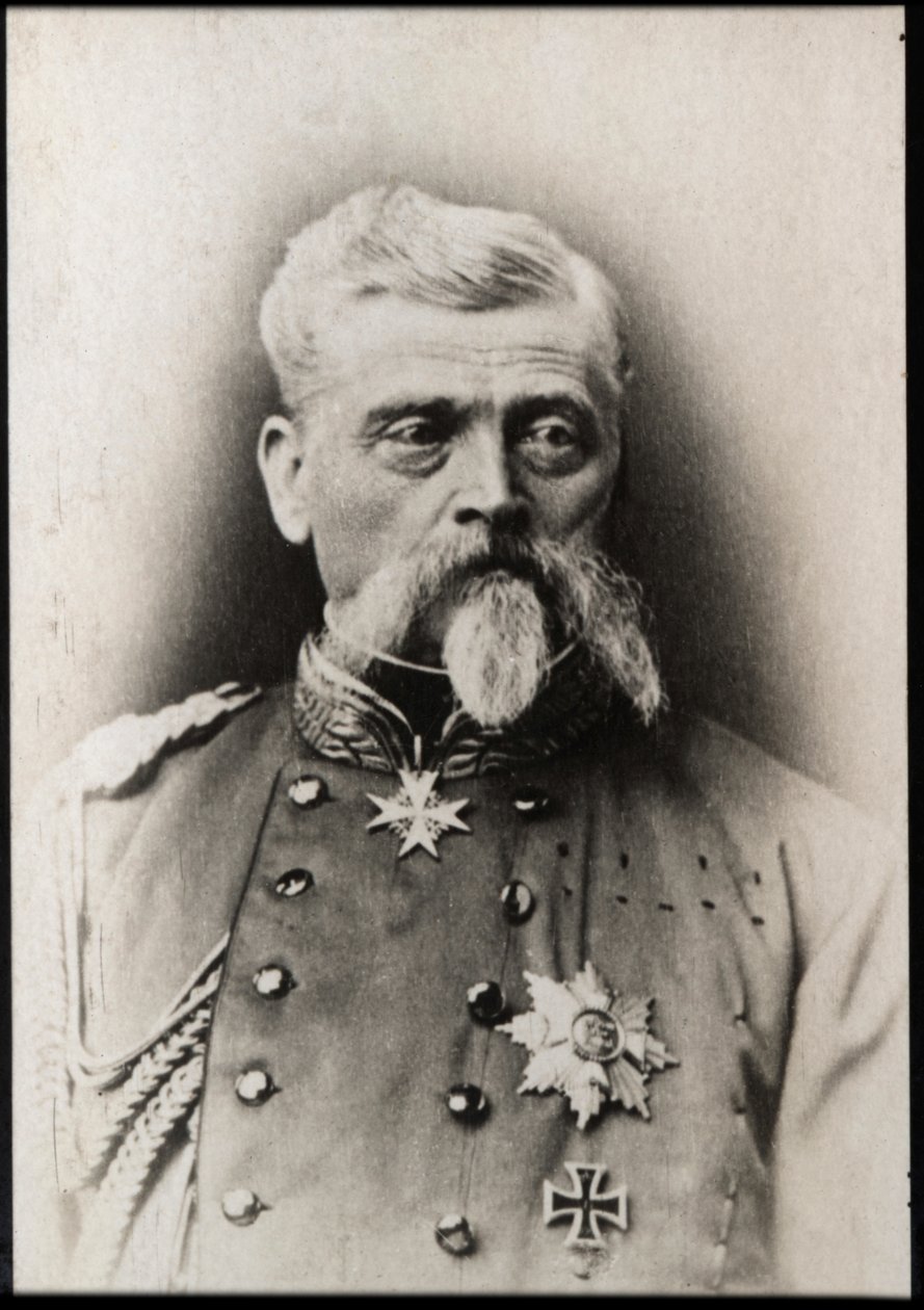 Portrett av baron Ludwig Samson Arthur Freiherr von und zu der Tann Rathsamhausen (1815-1881) av French Photographer