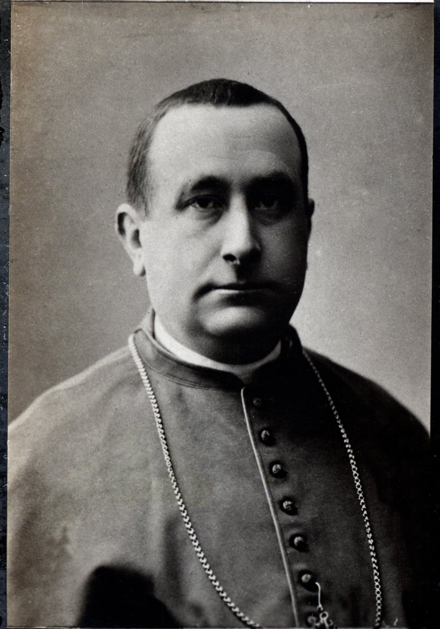 Portrett av Camillo Siciliano di Rende (1847-1897), italiensk kardinal. av French Photographer