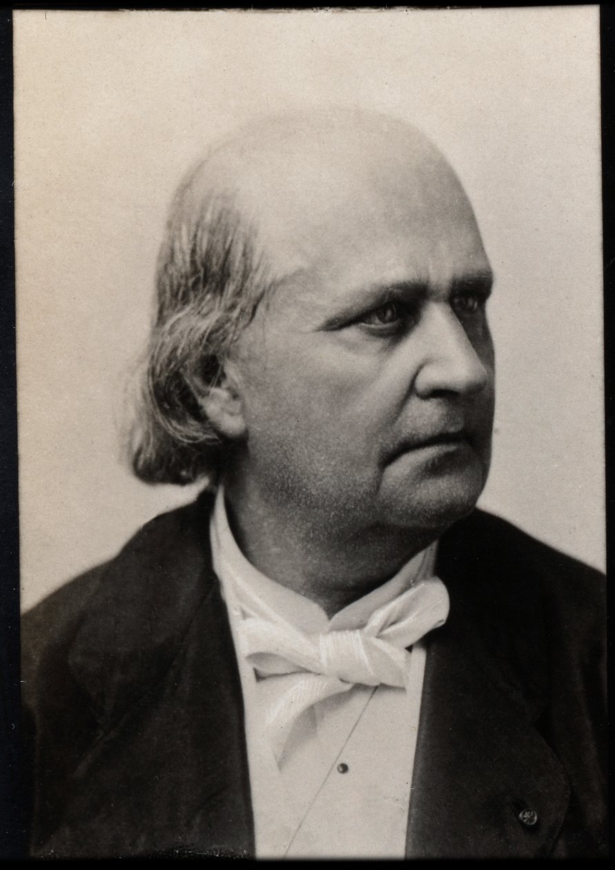 Portrett av Charles Marie Leconte de Lisle (de lIsle) (1818-1894), fransk poet. av French Photographer