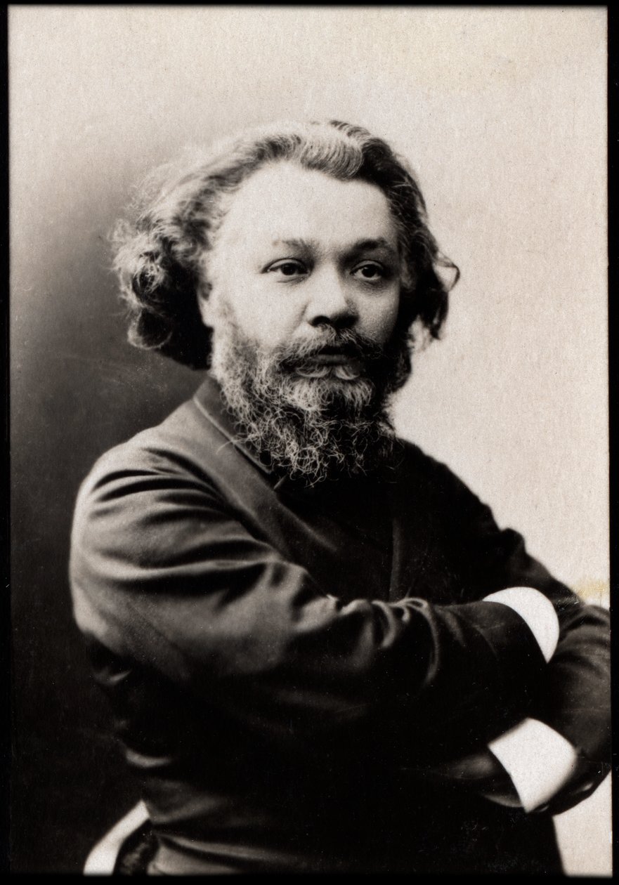 Portrett av Clovis Hugues (1851-1907), fransk poet, journalist, dramatiker og romanforfatter. av French Photographer