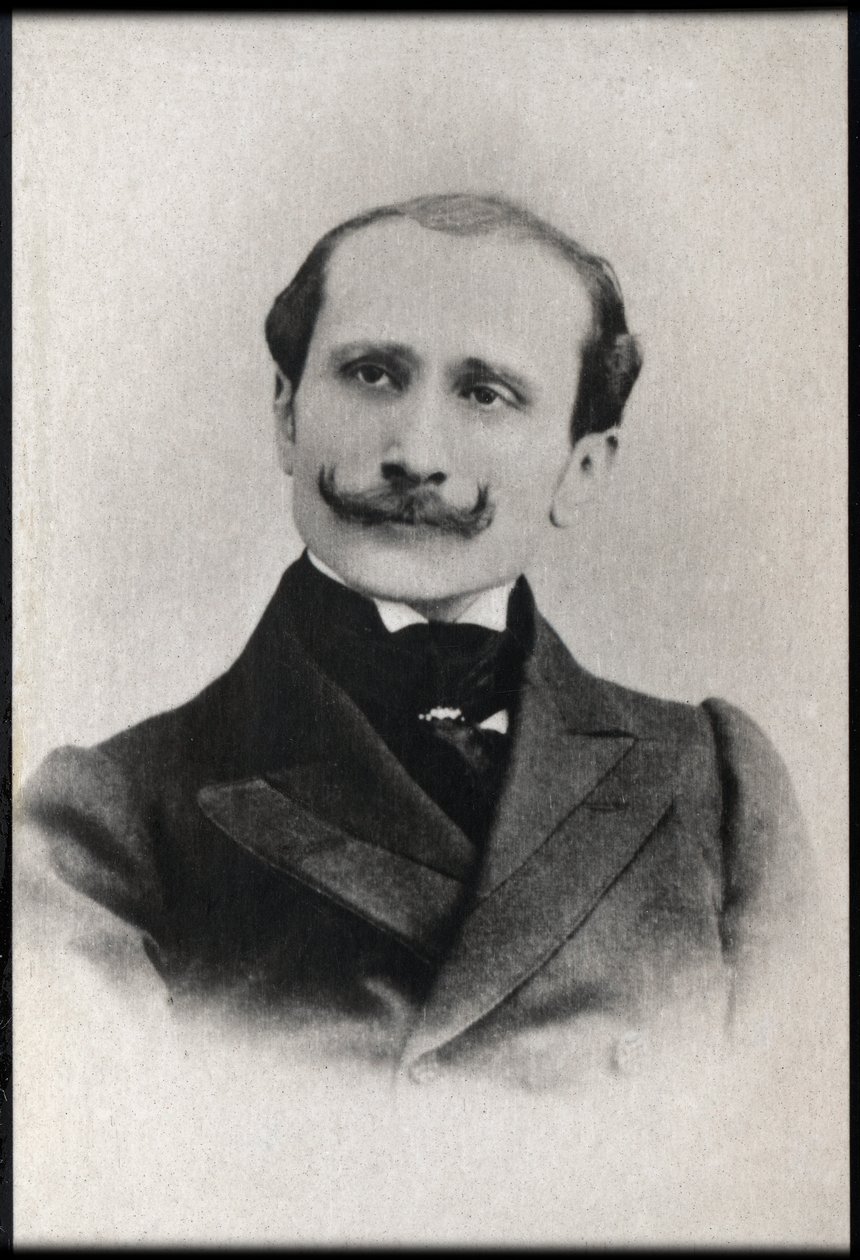 Portrett av Edmond Rostand (1868-1918), fransk poet og dramatiker. av French Photographer