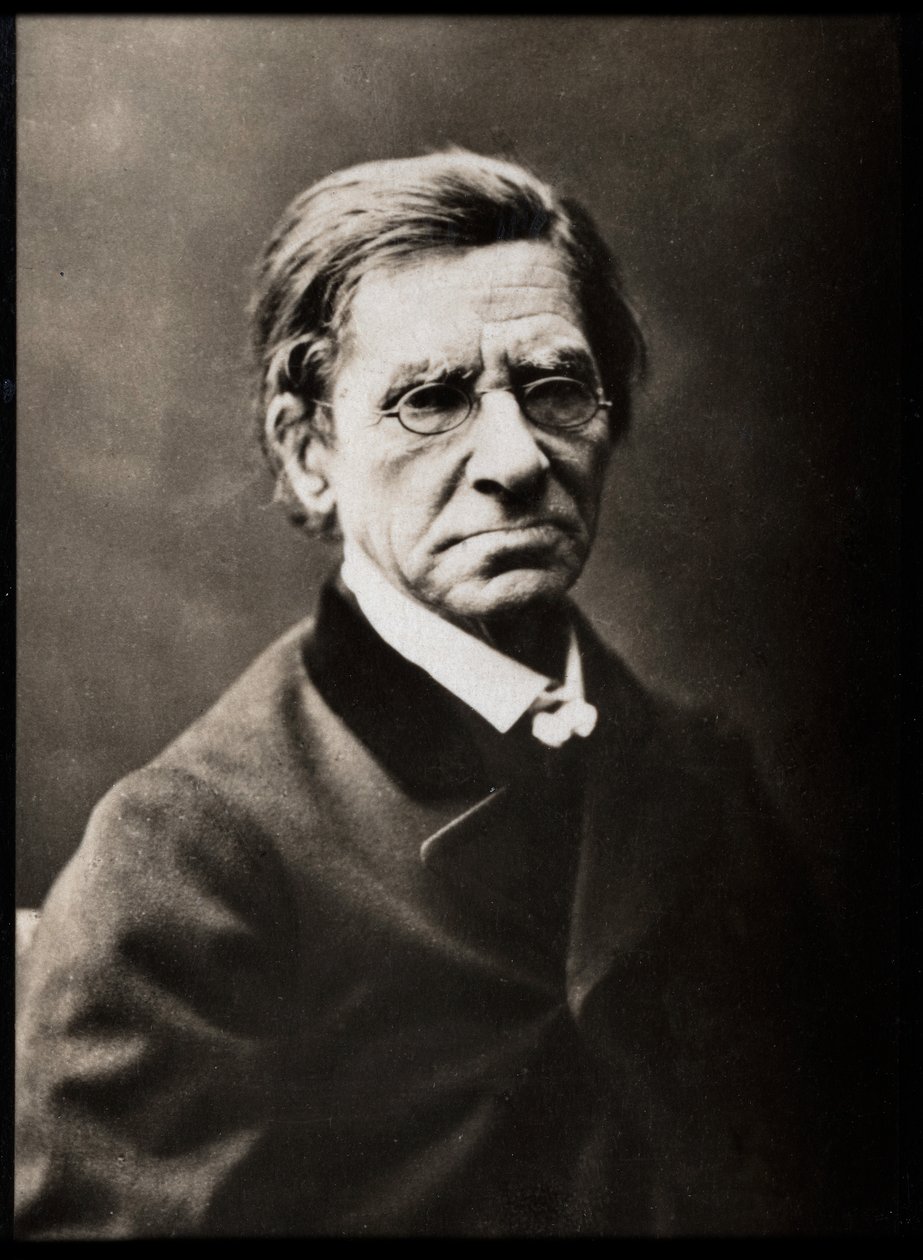 Portrett av Emile Littre (1801-1881), fransk leksikograf og filosof. av French Photographer