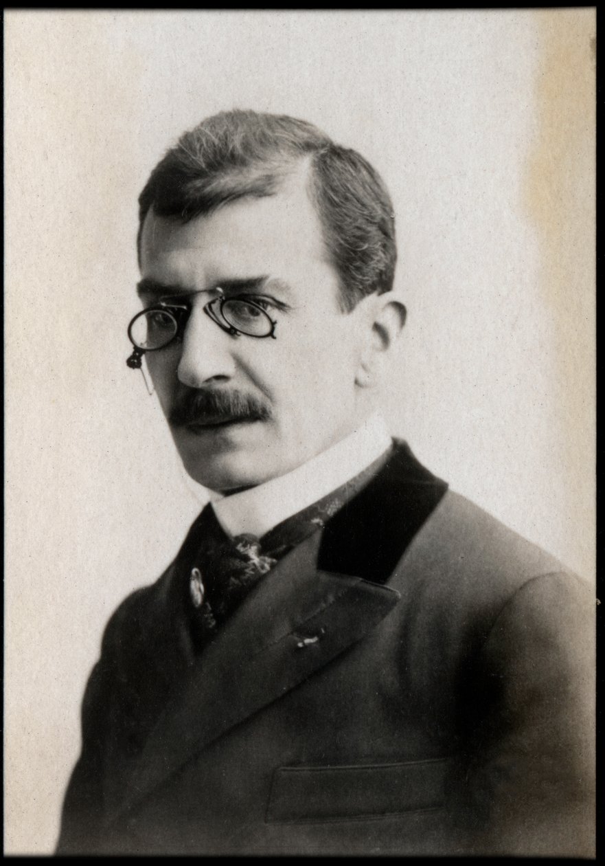 Portrett av Ferdinand Brunetiere (1849-1906) fransk forfatter og kritiker. av French Photographer