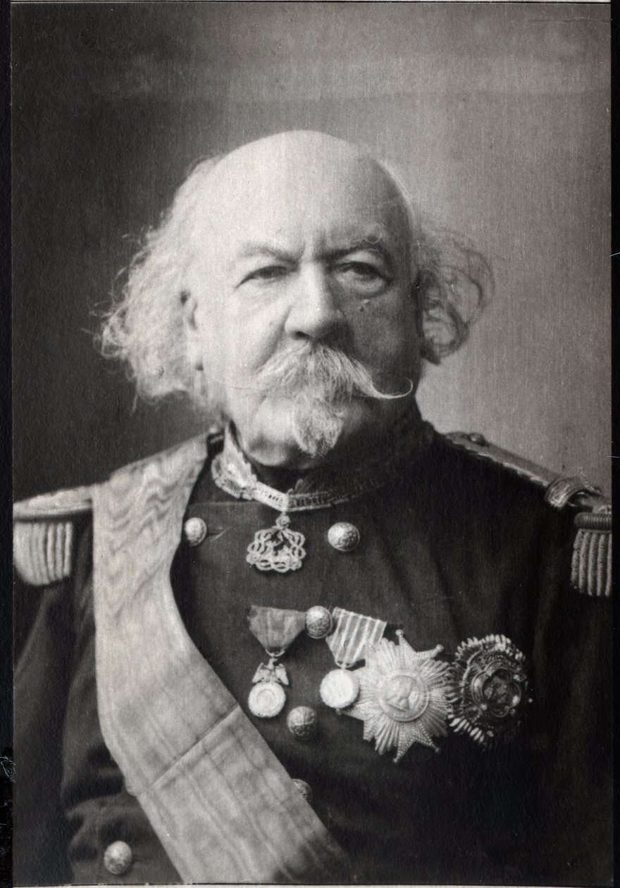 Portrett av Francois Marcellin Certain de Canrobert (1809-1895), marskalk av Frankrike. av French Photographer