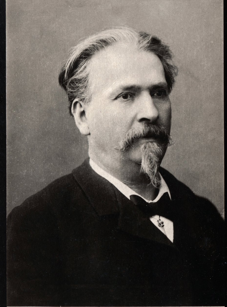 Portrett av Frederic Mistral (1830-1914), fransk forfatter og poet. av French Photographer