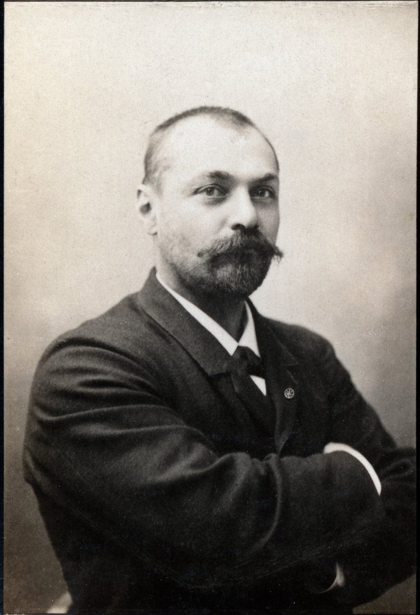 Portrett av Gabriel Bonvalot (1853-1933), fransk oppdagelsesreisende. av French Photographer