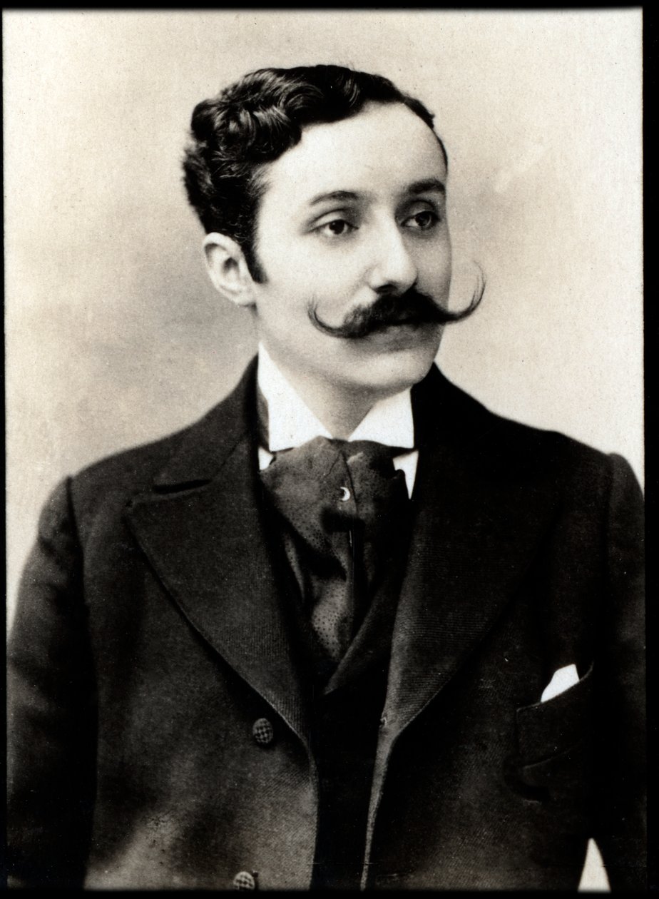 Portrett av Georges de Porto Riche (1849-1930), fransk dramatiker og romanforfatter. av French Photographer