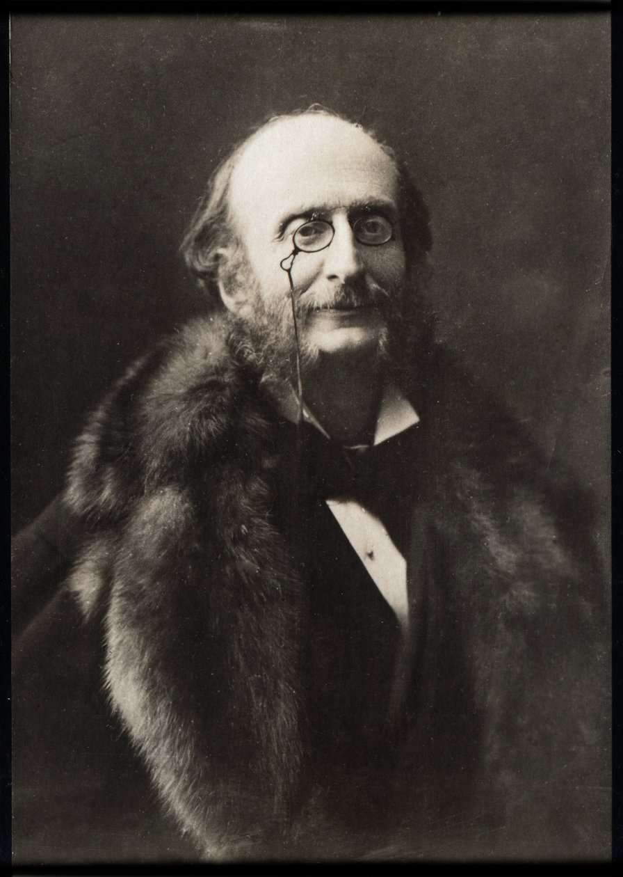 Portrett av Jacques Offenbach (1819-1880), fransk komponist og cellist. av French Photographer