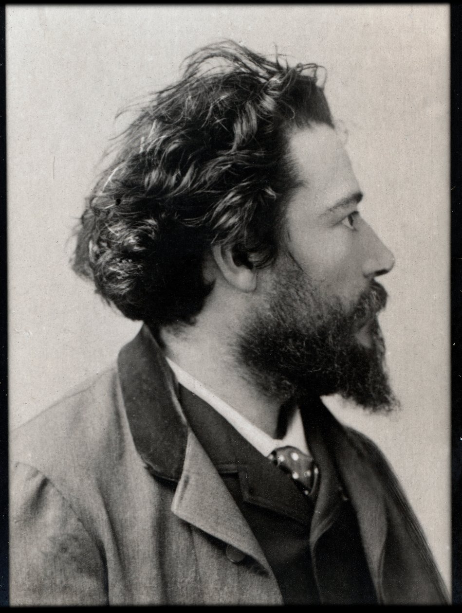Portrett av Jean Francois Victor Aicard (1848-1921), fransk poet, dramatiker og romanforfatter. av French Photographer
