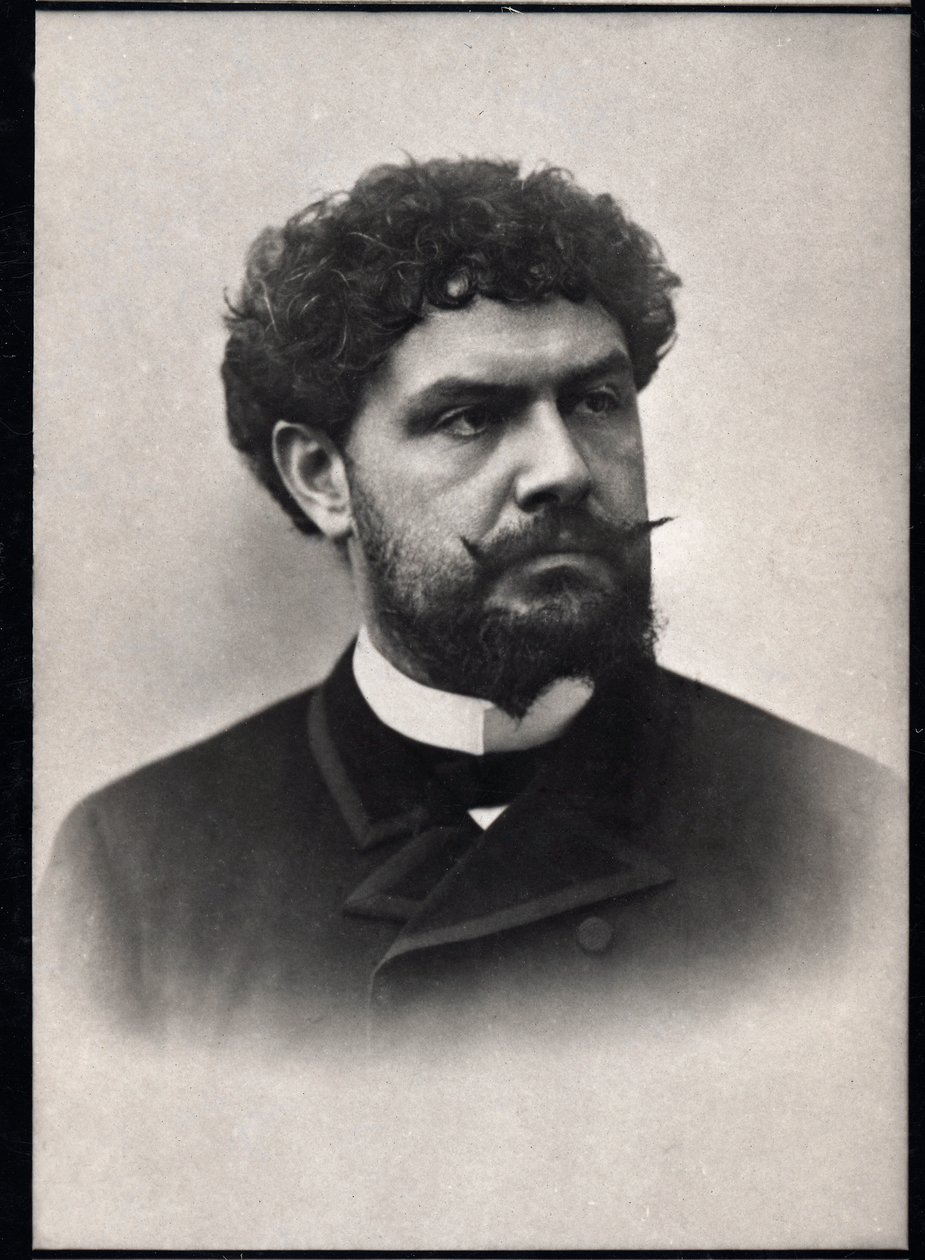 Portrett av Jean Richepin (1849-1926), fransk poet, romanforfatter og dramatiker. av French Photographer