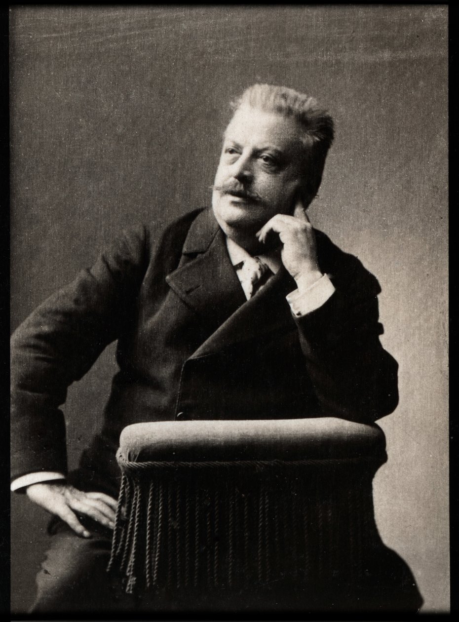 Portrett av Jules Danbe (1840-1905), fransk dirigent. av French Photographer