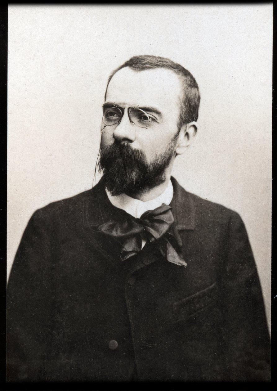 Portrett av Louis Charles Bonaventure Alfred Bruneau (1857-1934), fransk komponist. av French Photographer